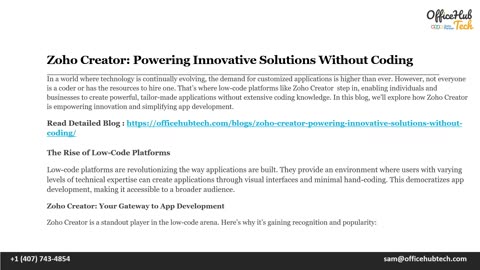 Zoho Creator- Powering Innovative Solutions Without Coding.mp4