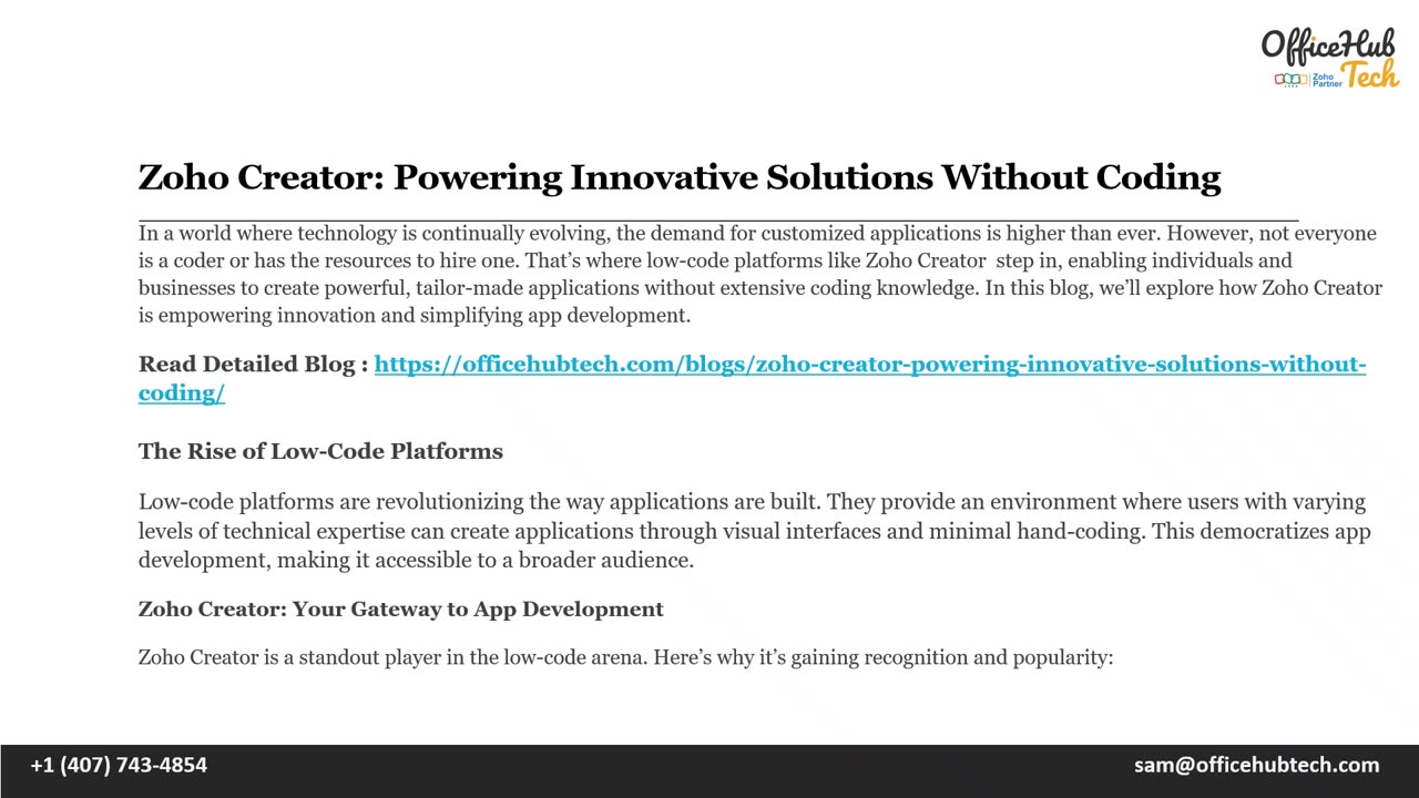 Zoho Creator- Powering Innovative Solutions Without Coding.mp4