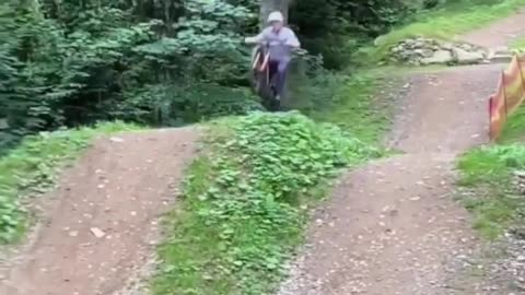 Flying in the air with cute puppy
