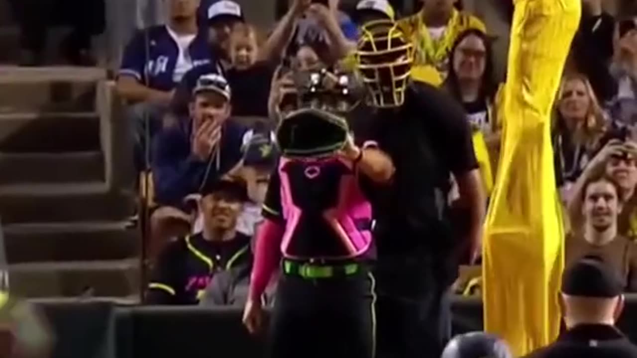 Baseball on stilts 🤨🤔😂