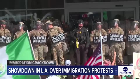 Senator calls unrest in Los Angeles 'crisis of Donald Trump's making'