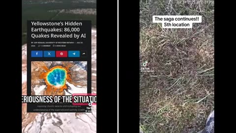 Yellowstone earthquakes ..