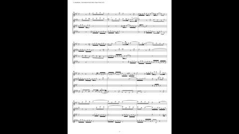 J.S. Bach - Well-Tempered Clavier: Part 1 - Fugue 13 (Saxophone Quartet)