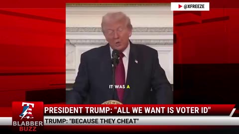 President Trump: "All We Want Is Voter ID"