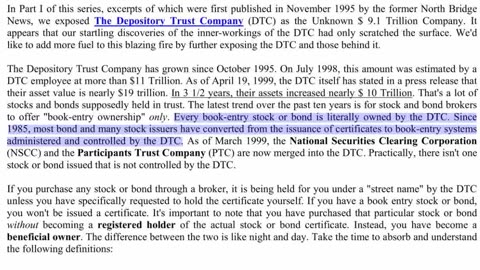 Largest Private Bank - DTCC