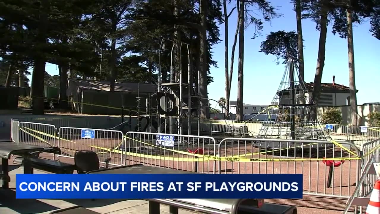 Fires at San Francisco playgrounds has residents on edge.