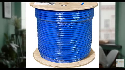 celertec CAT6A Ethernet Cable, 500ft, 23AWG Solid Bare Copper, UTP Unshielded Tw