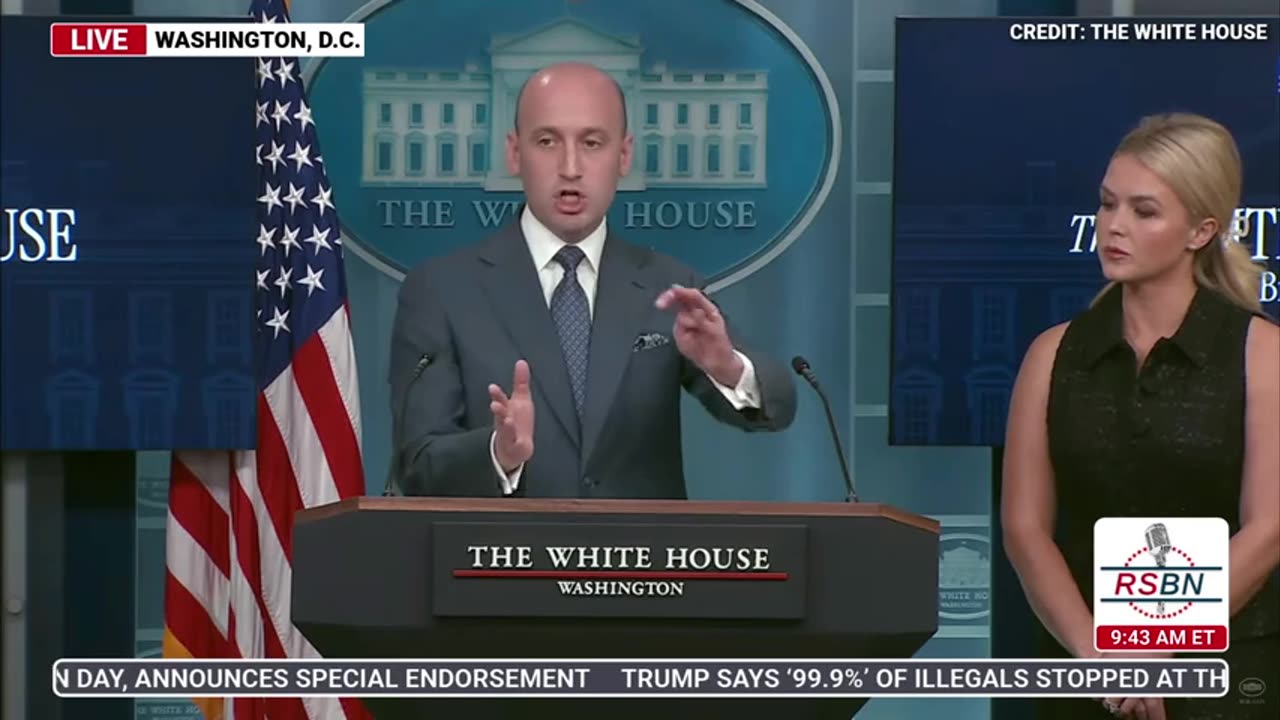 RSBN Karoline Leavitt Holds a Press Briefing with Stephen Miller - 5-1-25