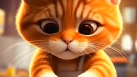 Funny kitten