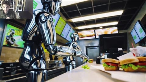 Outtake #1,161 Of The Robots Working At A Subway Restaurant Fake Funny Parody Video