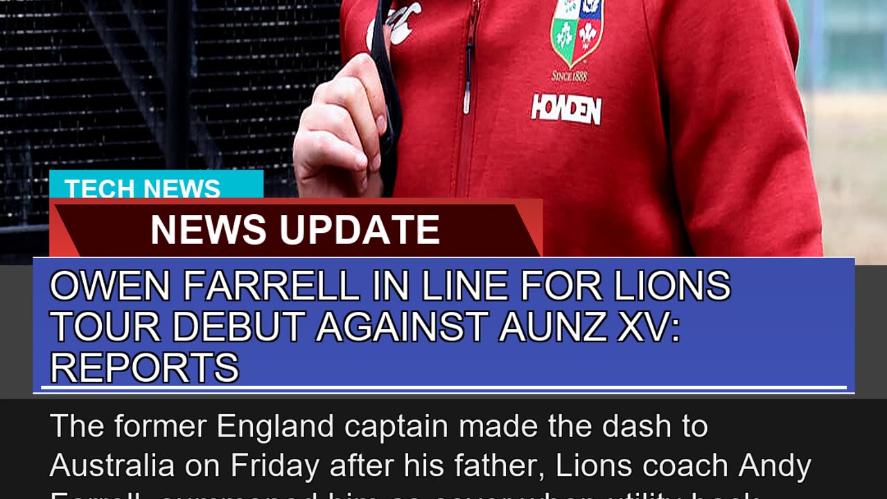 Owen Farrell in Line for Lions Tour Debut Against