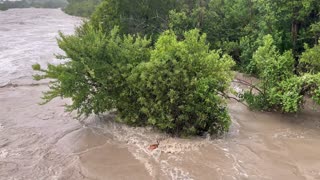 Video shows the catastrophic flooding on the San Gabriel River in Georgetown, Texas.