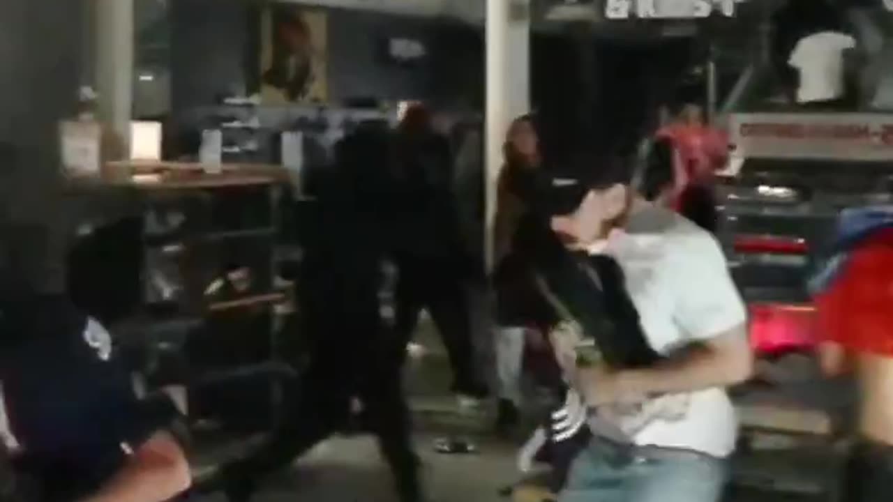 Shopping center in Paris looted by savages.
