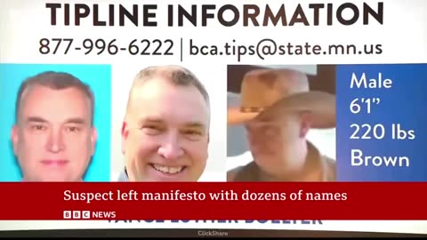 Manhunt under way for suspect after attack on Minnesota politicians | BBC News