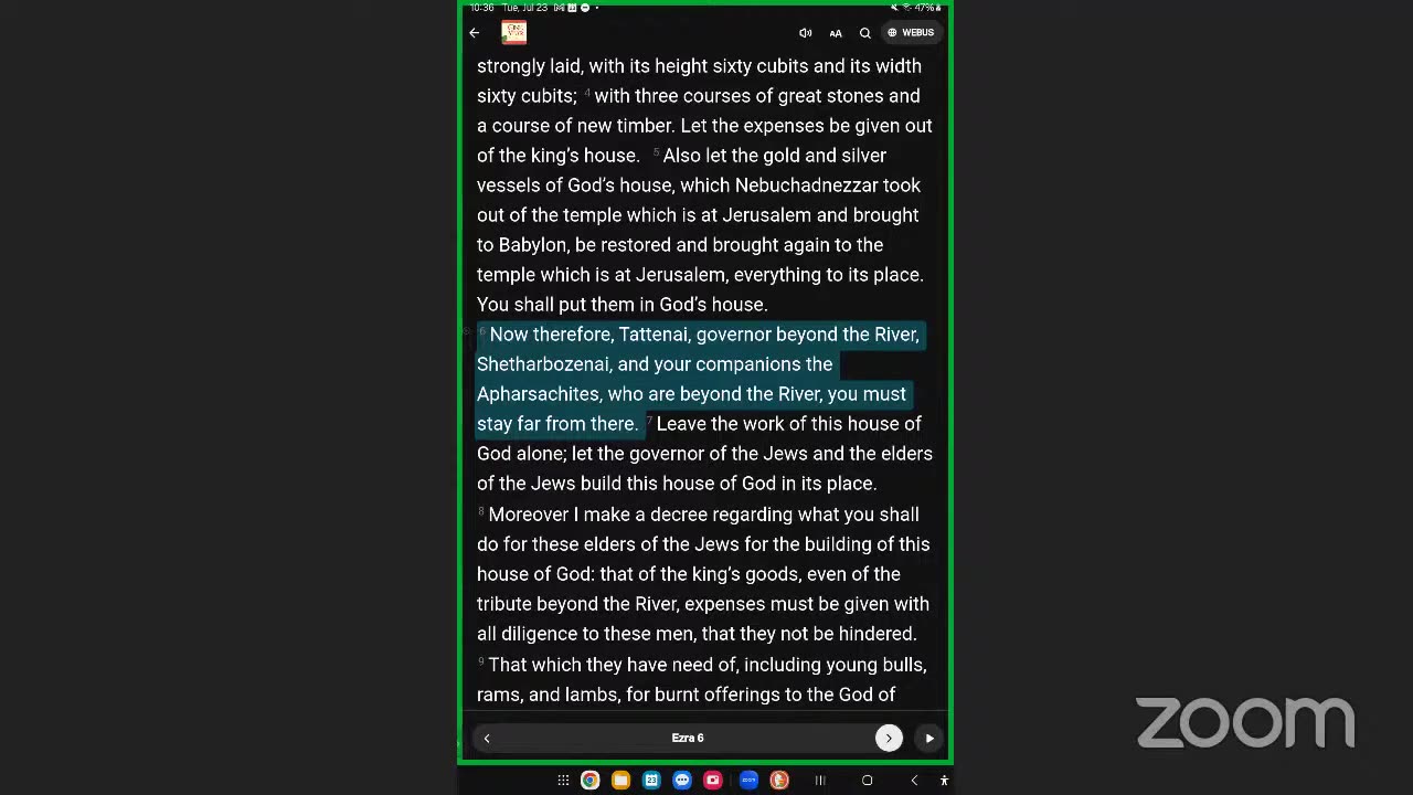 Aug 7th, Day 219 - RERUN FROM 2024 - Reading The One Year Bible Together