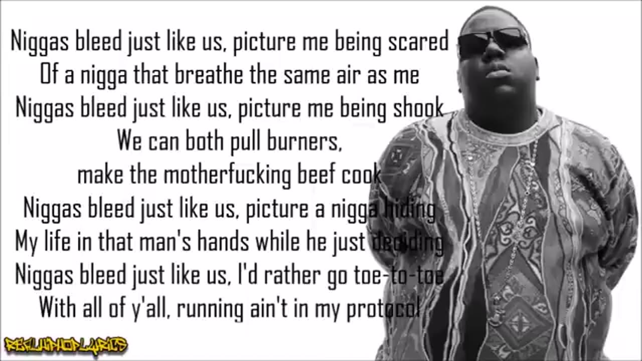 The Notorious B.I.G. - Niggas Bleed (lyric video)