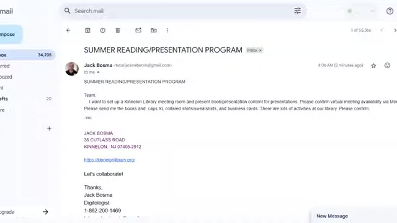 SUMMER READING/PRESENTATION PROGRAM