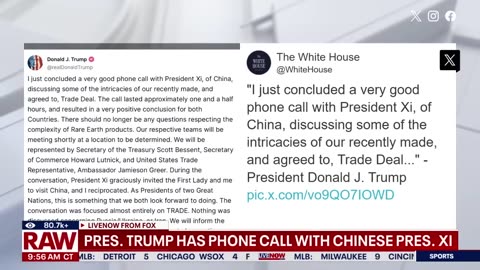 Trump has call with Xi Jinping about trade deal restart