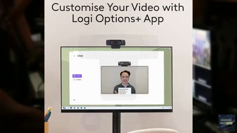 Logitech C920x HD Pro Webcam, Full HD 1080p/30fps Video, Clear Audio, HD Light C