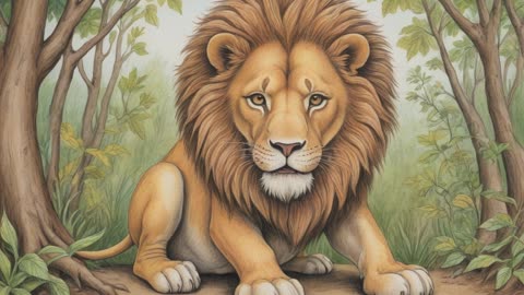 The Lion Grown Old ✨ Bedtime Stories - Fairy Tale - Short Books Told
