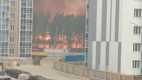 Massive Wildfire Approaching Russia's Second Most Important Cosmodrome(Vostochny, Amur Region)