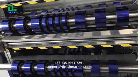 DELISH hot stamping foil slitting machine, precise slitting, direct cost reduction