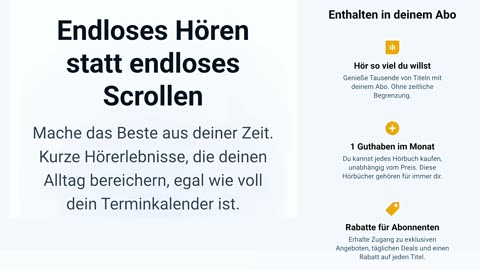 Komm, ich zeige dir die Audible Hörbuch-Welt