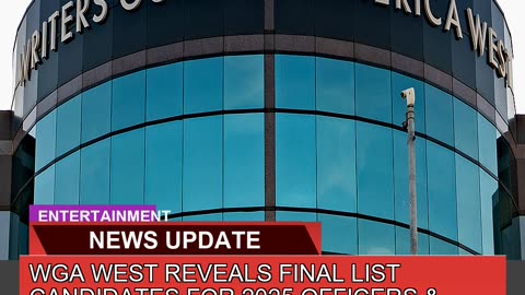 Wga West Reveals Final List Candidates for of