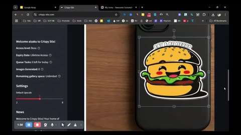 Crispy Stix Review Generated Mockups