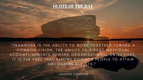"QUOTE OF THE DAY"