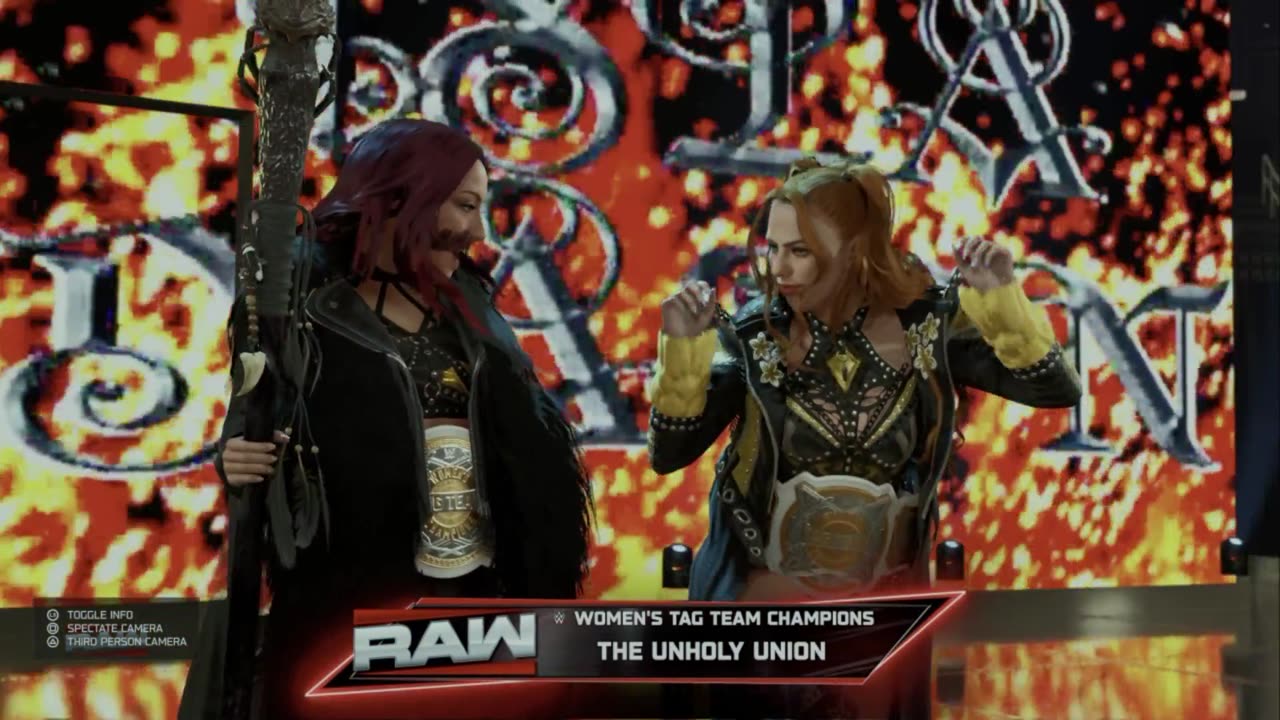 wwe 2k25 139 universe Alba Fyre and Isla Dawn VS Jakara Jackson and Lash Legend