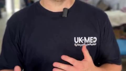 British paramedic Sam Sears, from the UK Med field hospital in Al-Mawasi, Gaza