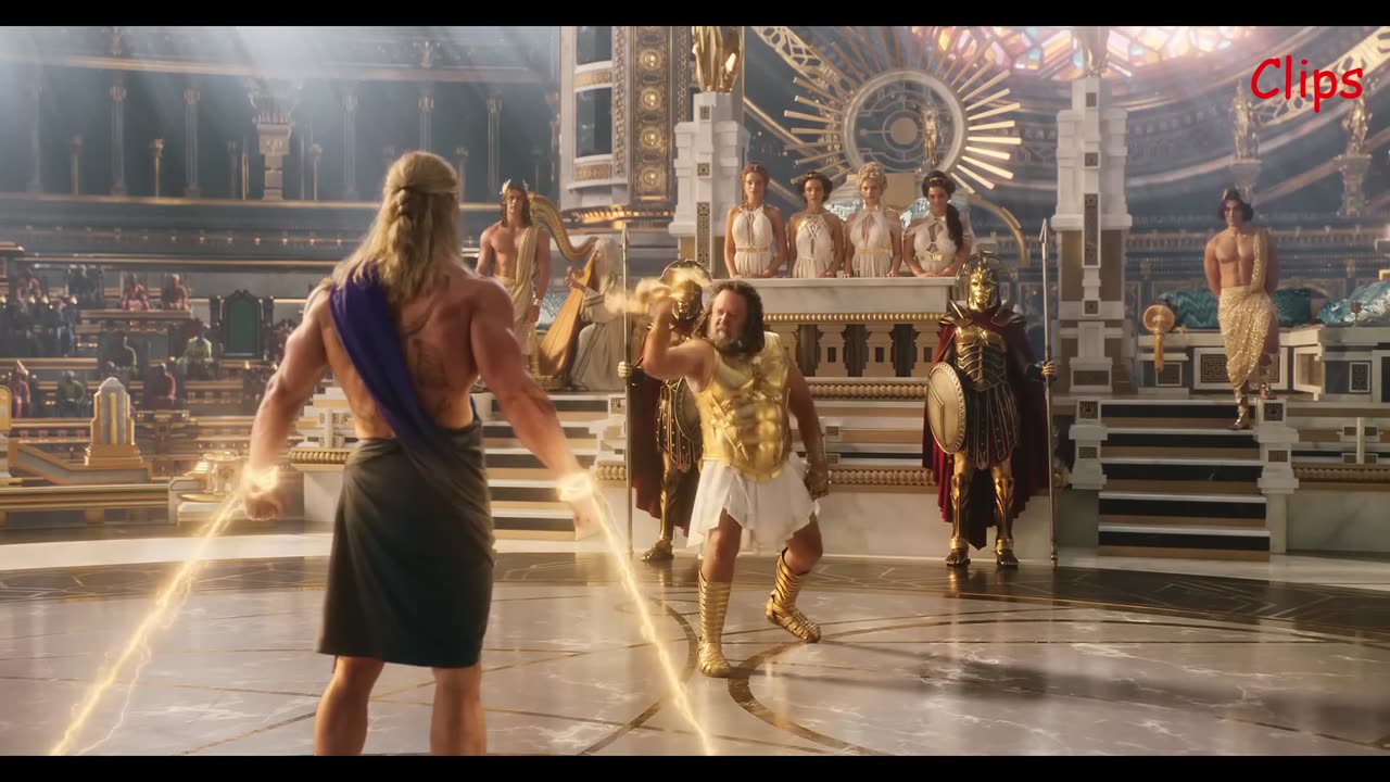 Thor Love and Thunder Thor and Zeus Fight Full Scene
