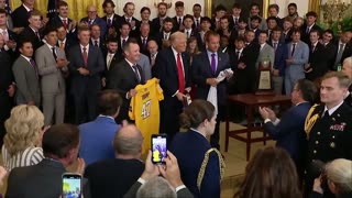 President Trump meet LSU Baseball players at the White House