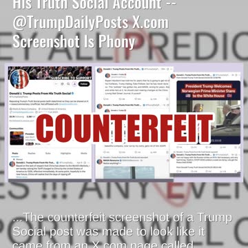 Fact Check: President Trump Did NOT Post "JD KILL POPE" Acrostic To His Truth Social Account