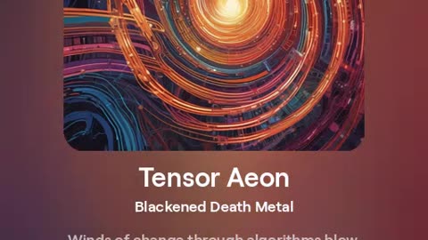 Suno (AI Generated) -- Tensor Aeon (death metal)