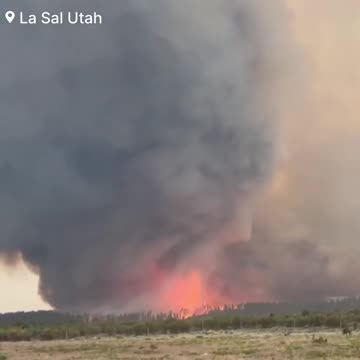 🚨#BREAKING: Watch as Firefighters Battle Massive Wildfire as Rare Firenado Erupts