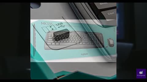 Logitech MK335 Quiet Wireless Keyboard and Mouse Combo - Black/Silver Keyboard a