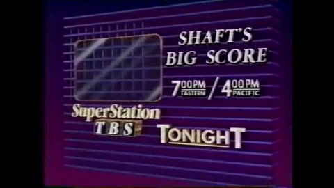 "Shaft's Big Score" TV Commercial from WTBS 1988 w/Richard Roundtree Movie Trailer from 1972