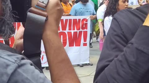 Mass march for humanity in New York City.
