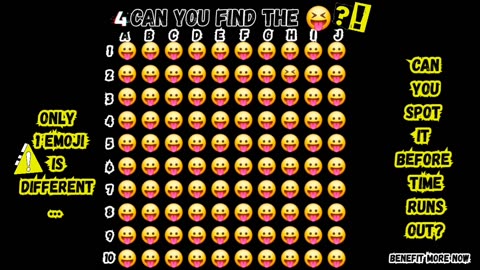 Can you find the different emoji? (P.6) ? 😝