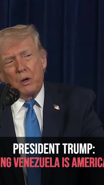 President Trump: Running Venezuela Is America First