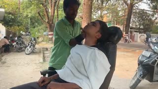 Classic_Indian_Head_Massage_By_Street_Barber_Ahmed___Beard_Shave_ASMR___Neck_Crack___Dehradun