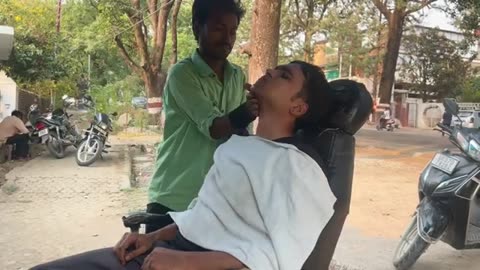 Classic_Indian_Head_Massage_By_Street_Barber_Ahmed___Beard_Shave_ASMR___Neck_Crack___Dehradun