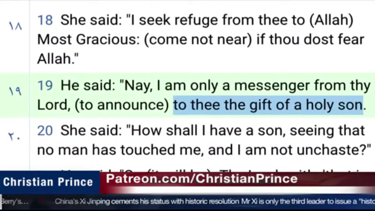 Christian prince Speak as a man