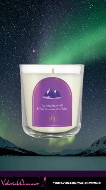 AVON LIMITED EDITION LYRD Aurora Snowfall Candle
