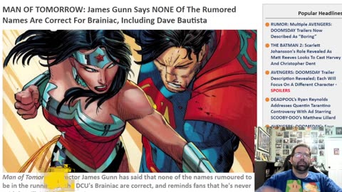 James Gunn Discusses Details On The Man Of Tomorrow Movie