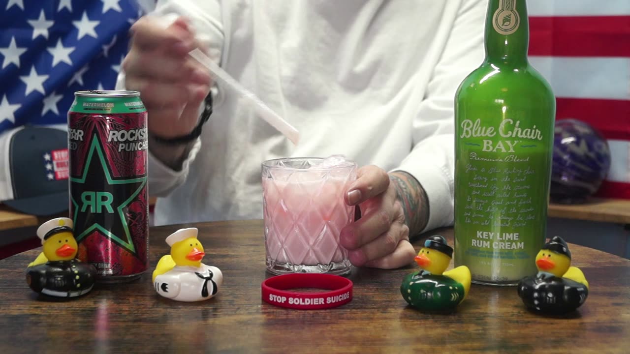 Victor Bergevin - Blue Chair Bay Key Lime Rum Cream & Rockstar Punched Watermelon Energy Drink