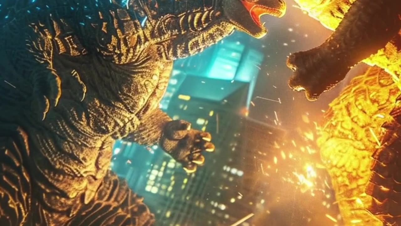 Godzilla faces off against an extra terrestrial Godzilla from Mars!