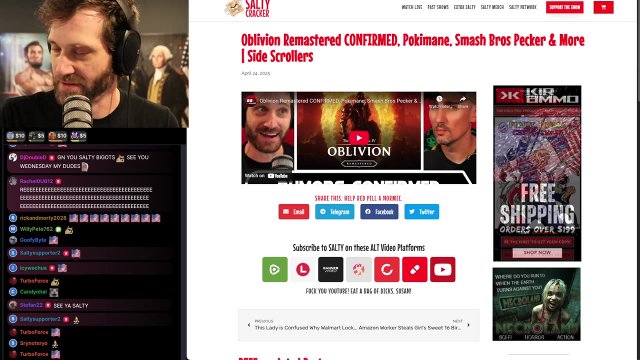 TheSaltyCracker 5/25/25: Floyd Five Years Sober ReeEEEStream.......